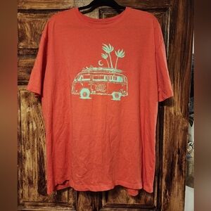 WHAT THE FIN Performance Tshirt Orange Graphic T-Shirt sz XXL